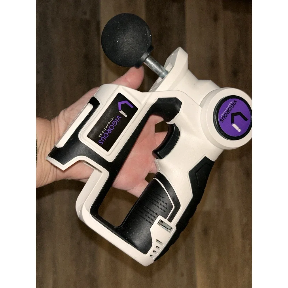 Personal Percussion Massage Gun VI Handheld Deep Muscle Massager & 2 Batteries